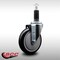 Service Caster 5'' SS Black Poly Wheel Swivel 1-1/8'' Expanding Stem Caster SCC-SSEX20S514-PPUB-BLK-118 - alternate 3